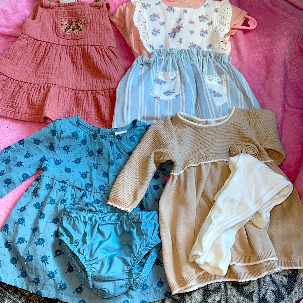Set for baby girl , used one time